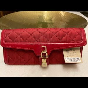 Burberry Red Quilted Wallet